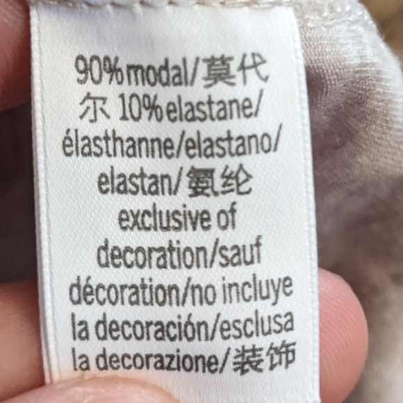 Victoria's Secret Neutral Pajama Top Button Down Modal Blend - Picture 10 of 11